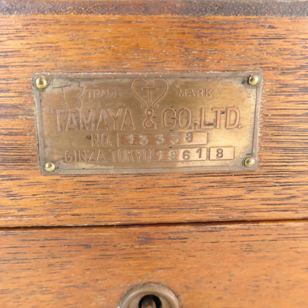 TAMAYA SEXTANT, GREY PAINTED FRAME, BATTERY ILLUMINATED ARC, ONLY ONE SCOPE, IN BOX Image 1++